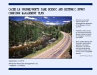 Cache la Poudre/North Park scenic and historic byway corridor management plan