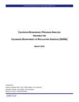 Colorado Reinsurance Program analysis