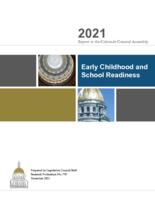 Early Childhood and School Readiness : 2021 report to the Colorado General Assembly
