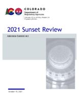 2021 sunset review, Asbestos Control Act