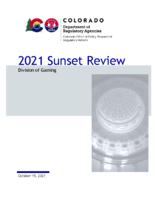 2021 sunset review Division of Gaming