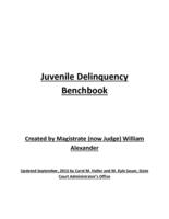 Juvenile delinquency benchbook
