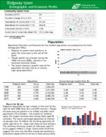 Ridgway town demographic and economic profile
