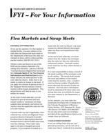 Sales tax requirements for flea market and swap meet operators