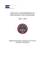 Initiative and referendum procedures and guidelines 2009-2010