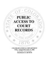 Public access to court records