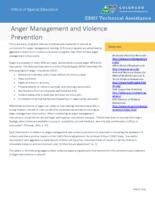 Anger management and violence prevention