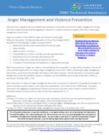Anger management and violence prevention