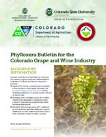 Phylloxera bulletin for the Colorado grape and wine industry