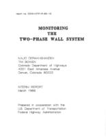 Monitoring the two-phase wall system