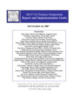 SB 07-50, Truancy Symposium report and implementation guide