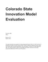 Colorado State Innovation Model evaluation