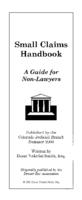 Small claims handbook : a guide for non-lawyers