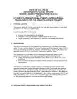 Colorado resiliency playbook. Attachment 3: Memorandum of Understanding Template