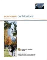 University of Colorado Denver economic contributions for FY2010. Medical school contributions