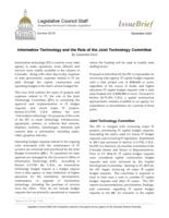 Information technology and the role of the Joint Technology Committee