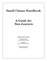 Small claims handbook : a guide for non-lawyers