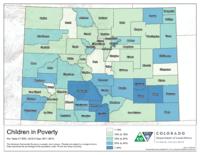 American community survey maps, 2016. Children in poverty