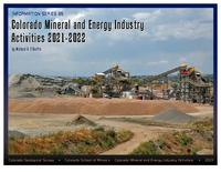 Colorado mineral and energy industry activities 2021-2022