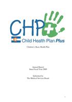 Children's Basic Health Plan annual report. 2009