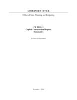 Capital construction request summaries. 2011/12