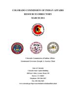 Colorado Commission of Indian Affairs resource directory. 2011