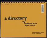 A directory of Colorado state government. 1979