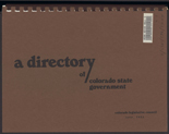 A directory of Colorado state government. 1983 update
