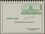 A directory of Colorado state government. 1989
