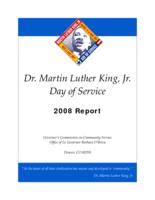 Dr. Martin Luther King Jr. Day of service report. 2008