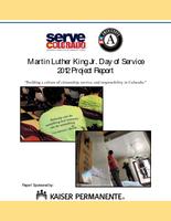 Dr. Martin Luther King Jr. Day of service report. 2012