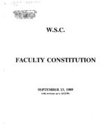 W.S.C. faculty constitution