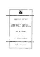 Biennial report of the Attorney General of the State of Colorado for the years 1887/88