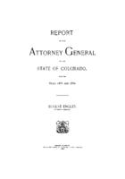 Biennial report of the Attorney General of the State of Colorado for the years 1893/94