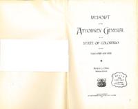 Biennial report of the Attorney General of the State of Colorado for the years 1895/96