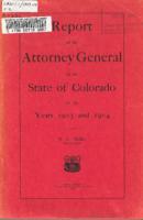 Biennial report of the Attorney General of the State of Colorado for the years 1903/04