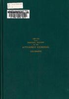 Biennial report of the Attorney General of the State of Colorado for the years 1909/10