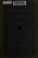 Biennial report of the Attorney General of the State of Colorado for the years 1911/12