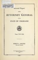 Biennial report of the Attorney General of the State of Colorado for the years 1935/36