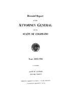 Biennial report of the Attorney General of the State of Colorado for the years 1955/56