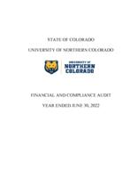 University of Northern Colorado financial and compliance audit, years ended June 30, 2022 and 2021
