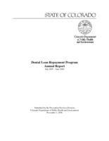 Dental loan repayment program annual report. 2005/06