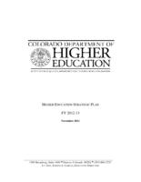 Department of Higher Education strategic plan. 2012/13