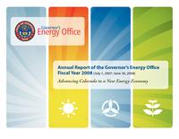 Annual report of the Governor's Energy Office. FY2008