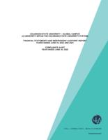 Colorado State University-Global Campus, a university within the Colorado State University System : financial statements and independent auditors' report years ended June 30, 2022 and 2021 : compliance audit year ended June 30, 2022
