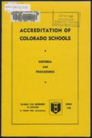 Accreditation of Colorado schools : criteria and procedures