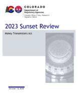 2023 sunset review, Money Transmitters Act