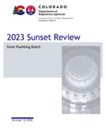 2023 sunset review, State Plumbing Board