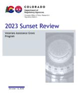 2023 sunset review, Veterans Assistance Grant Program