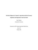 The role of Hispanics in Colorado's agricultural and rural economy : population and employment trends and issues
